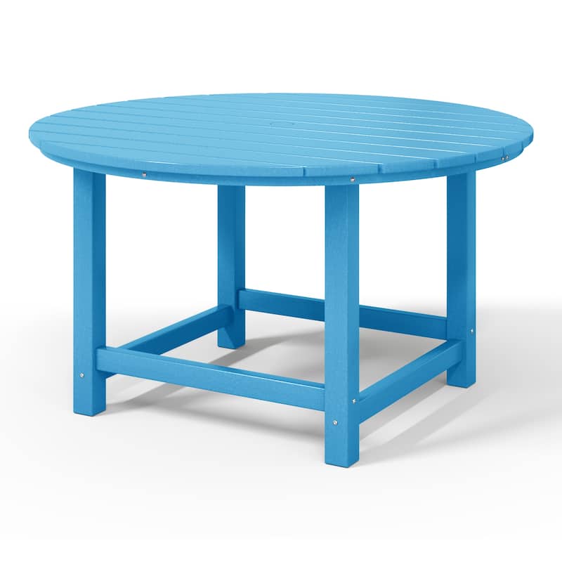 Polytrends Laguna Kids Outdoor 38" Round Poly Dining Table for Children