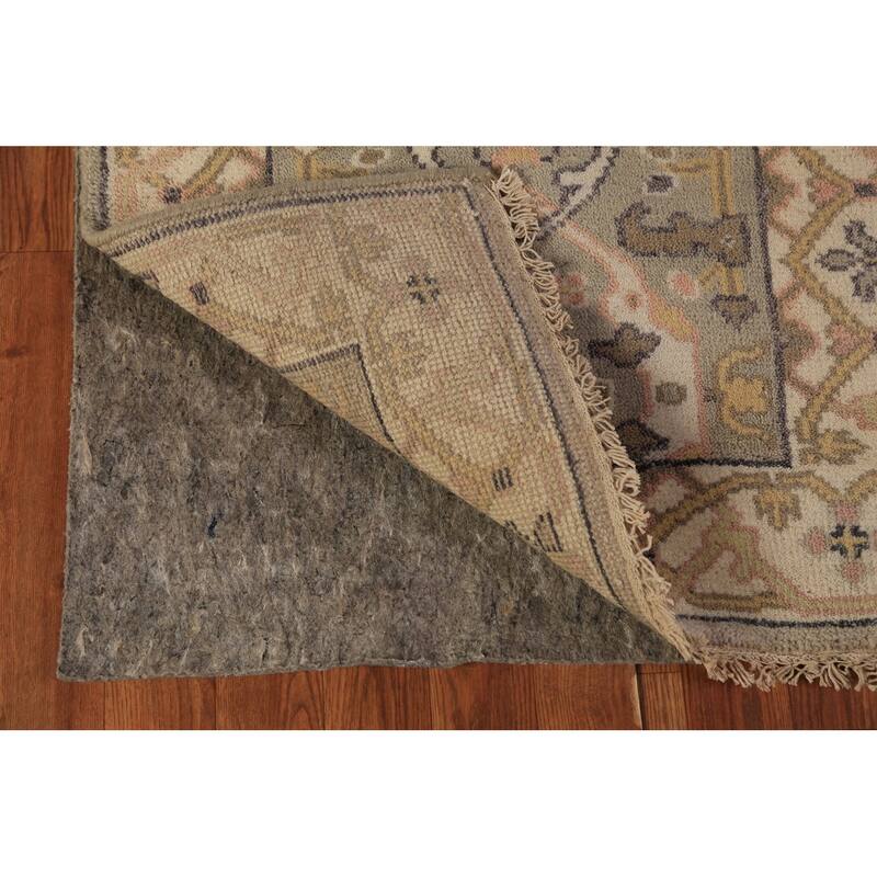 Oushak Indian Runner Rug Hand-Knotted Transitional Wool Carpet - 2'6"x 7'10"