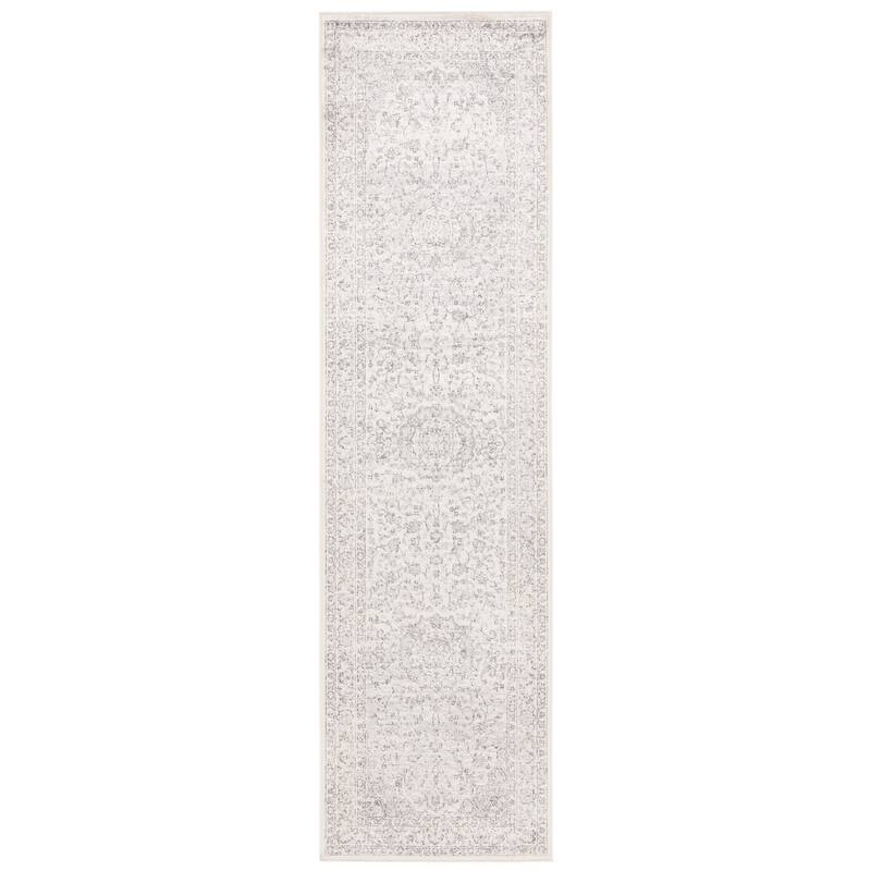 SAFAVIEH Atlas Ingvarda Vintage Oriental Viscose Rug - 2'2" x 8' Runner - Ivory/Beige