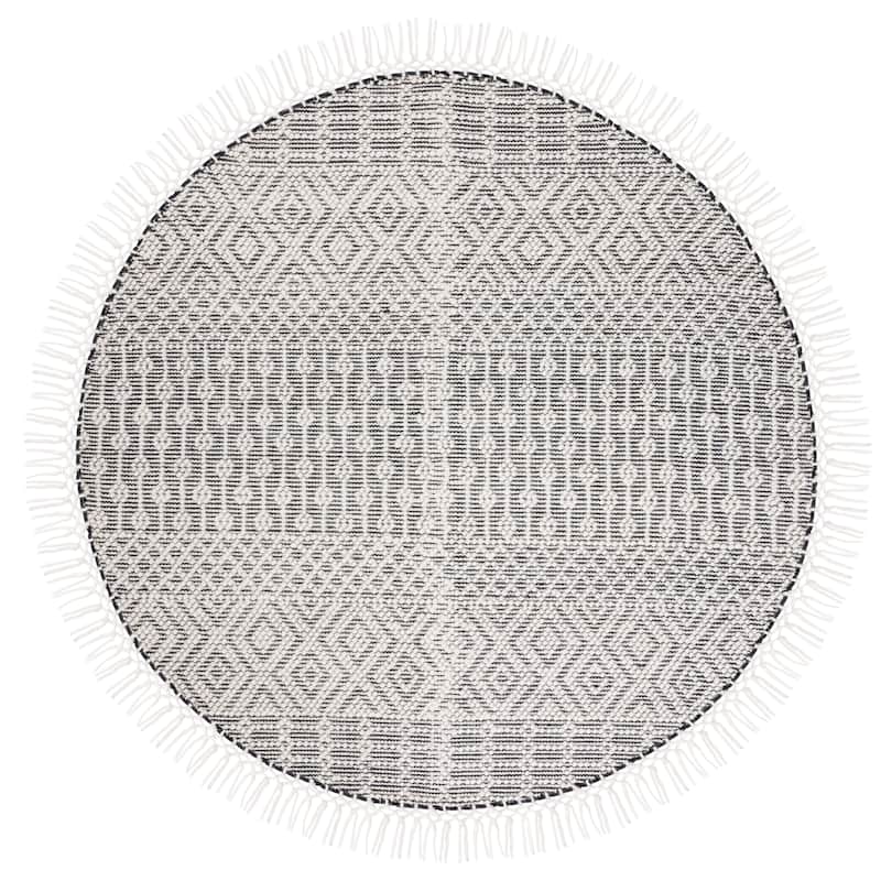 SAFAVIEH Handmade Natura Estel Wool Fringe Rug