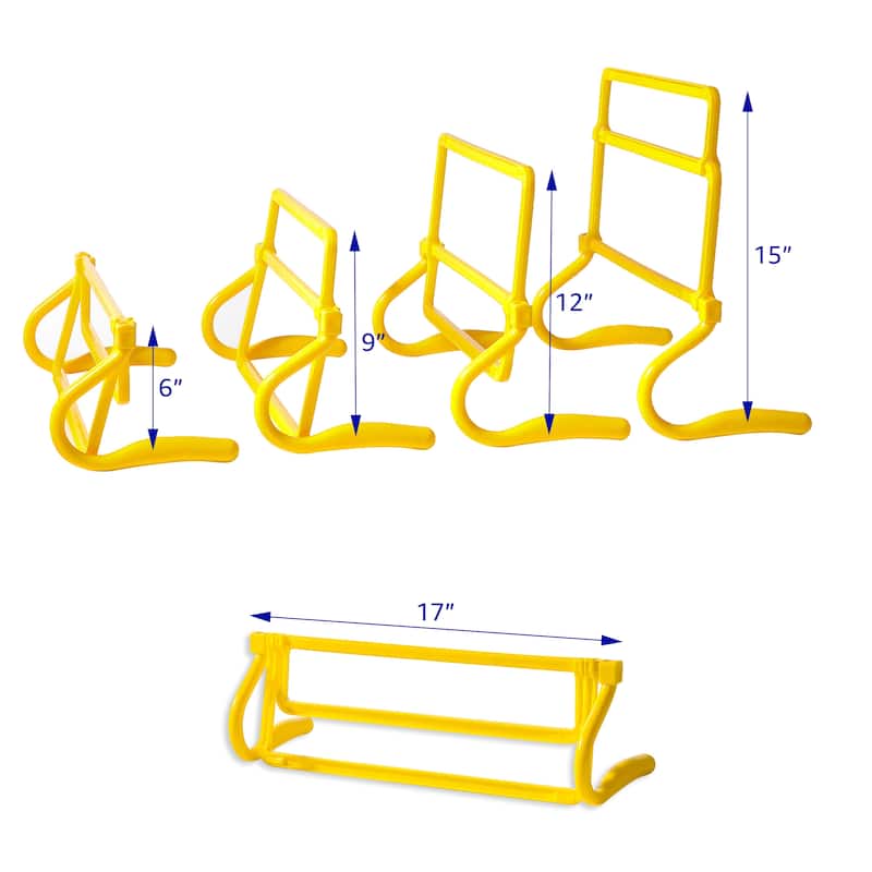 Trademark Innovations Adjustable Speed Training Hurdles (Set of 5)