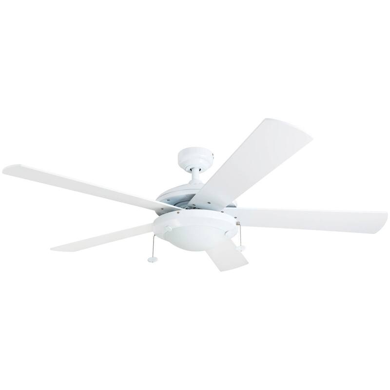 52" Prominence Home Bolivar Farmhouse Ceiling Fan with Light and Pull Chains - 52-inch