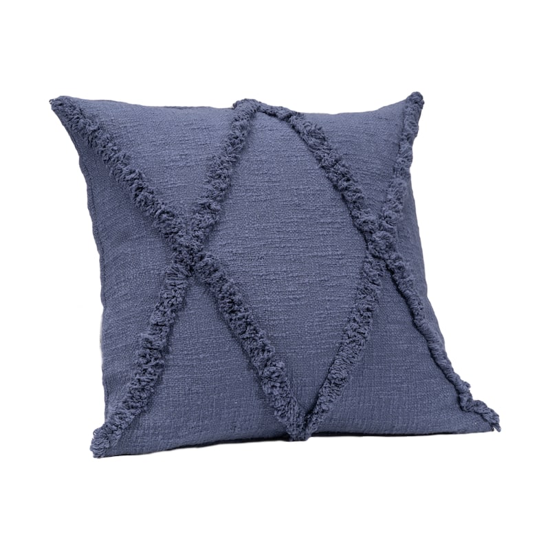 Sevita Shorline Natural Cotton Square Throw Pillow, Set of 2 or 4