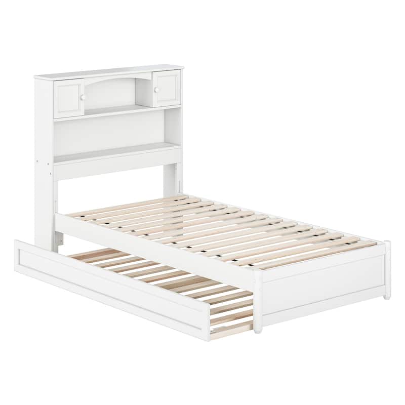 Hadley Platform Bed with Panel Footboard and Twin Trundle