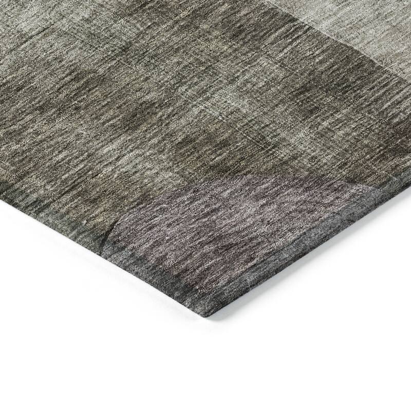 HomeRoots Geometric Transitional Rectangle Outdoor Rug