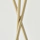 preview thumbnail 4 of 10, Brightech Jaxon 60 in. Antique Brass Mid-Century Modern LED Super Bright Floor Lamp with White Fabric Drum Shade