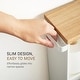preview thumbnail 7 of 8, Yamazaki Home Rolling Storage Cart, Steel, Minimal Assembly - L 18.7 x W 5.12 x H 26.97 inches