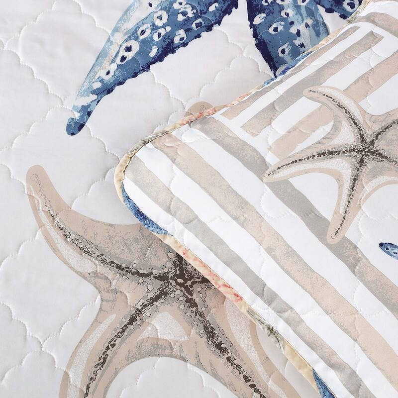 Caribbean Joe Coastal 3PC Quilt Set