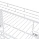 preview thumbnail 24 of 22, Twin Size Loft Bed, Metal Twin Loft Bed Frame with 3 Layers of Shelves and Desk, Stylish Metal Bed with Whiteboard