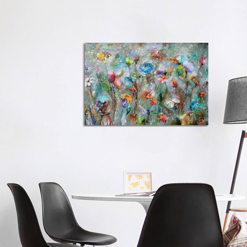iCanvas "Flowers By Dawn" by Studio Paint-Ing Canvas Print - 26x40x1.5