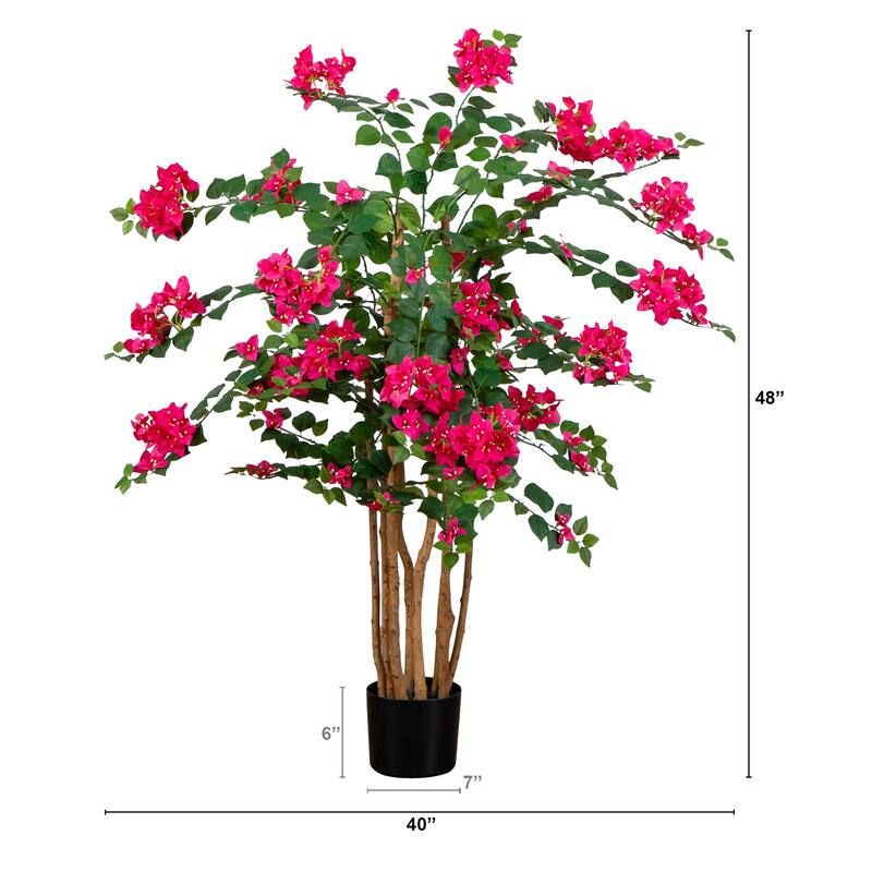 4-ft Artificial Deluxe Bougainvillea Tree - Green