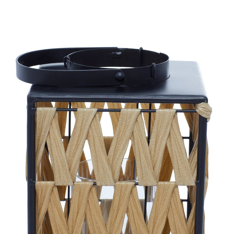 Natural Brown Open Weave Seagrass Bohemian Vase Collection