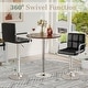 preview thumbnail 5 of 7, Furniwell Bar Stools Set of 2 Modern Height Adjustable Kitchen Swivel Barstool with Armrest