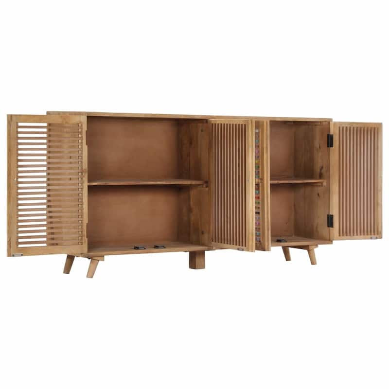 vidaXL Sideboard Storage Cabinet Buffet Sideboard Cabinet Solid Wood Mango