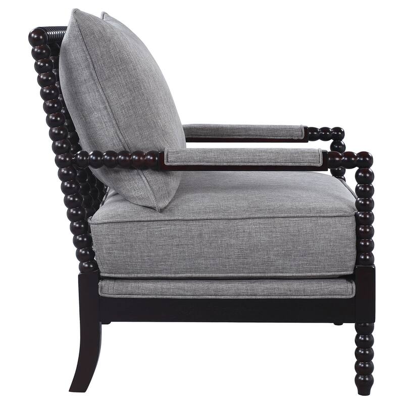 Blanchett Upholstered Bobbin Accent Chair