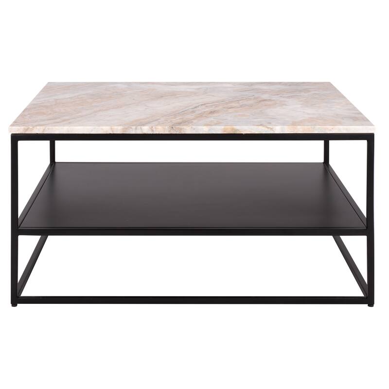 SAFAVIEH Couture Macklyn Marble Top Coffee Table - 32"W x 32"D x 16"H