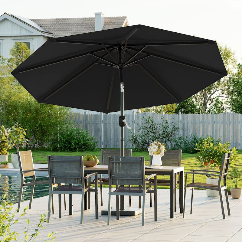 9 ft patio umbrella sale LIVOOSUN 9ft Patio Umbrella Outdoor Table Umbrella with Tilt and Crank