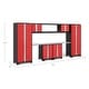preview thumbnail 10 of 9, NewAge Products Bold Series Red 9 Piece Cabinet Set - Integrated Display Shelf