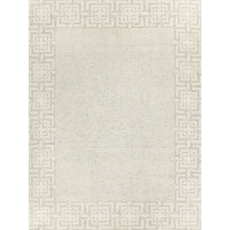 EXQUISITE RUGS Caprice Hand-tufted New Zealand Wool Taupe/Ivory Area Rug.