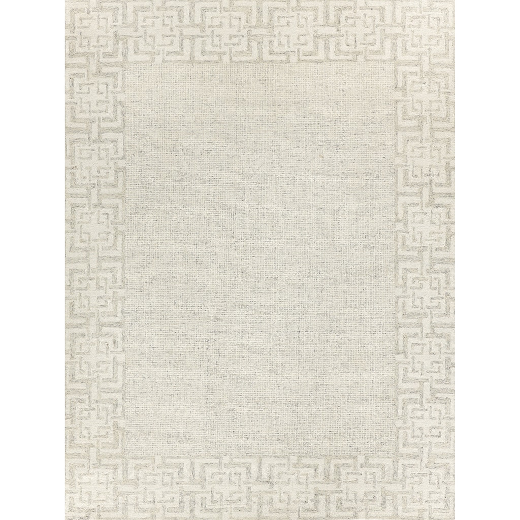 EXQUISITE RUGS Caprice Hand-tufted New Zealand Wool Taupe/Ivory Area Rug.