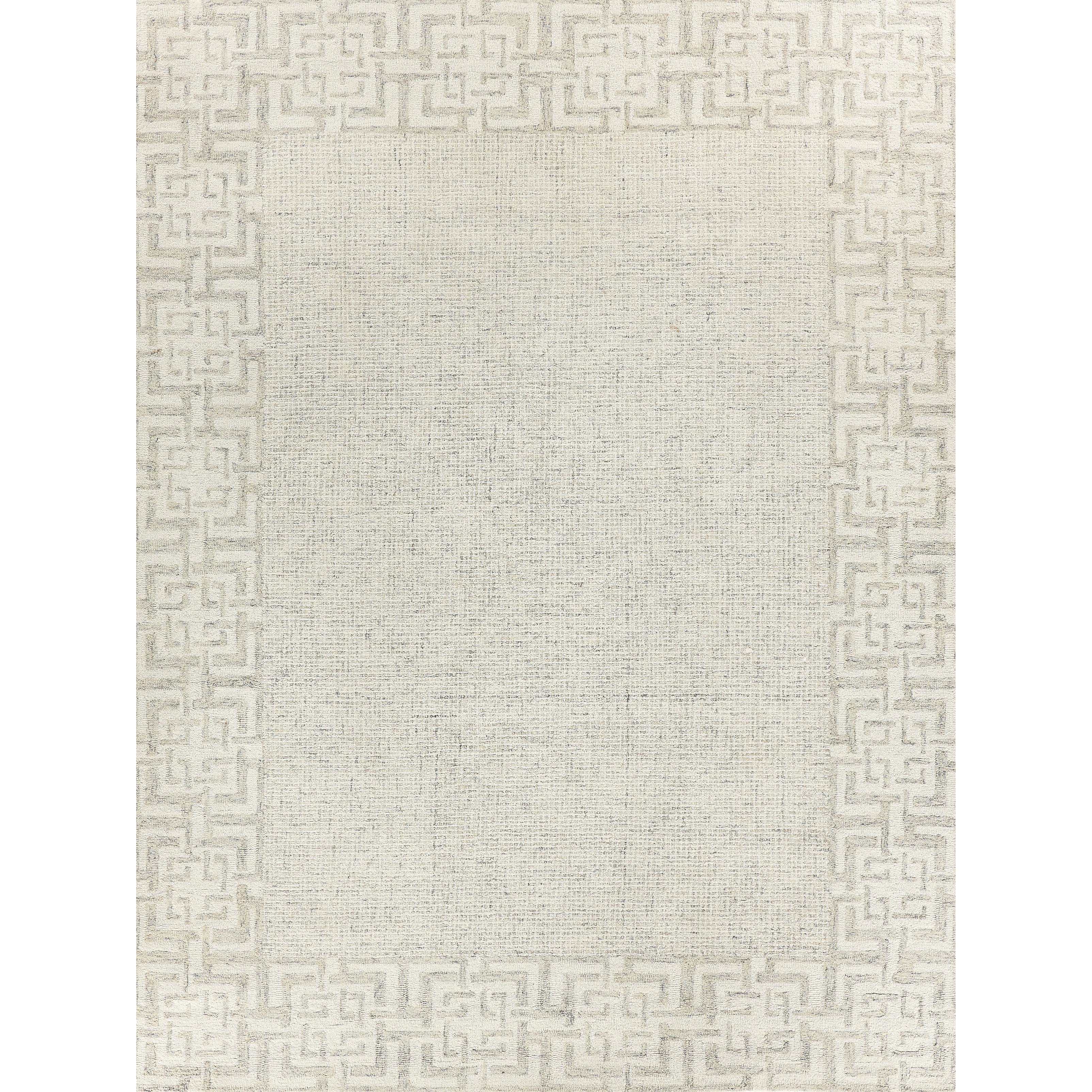 EXQUISITE RUGS Caprice Hand-tufted New Zealand Wool Taupe/Ivory Area Rug.
