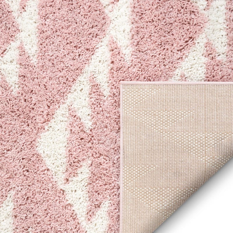 Well Woven Madison Shag Edona Moroccan Tribal Shag Area Rug