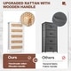 preview thumbnail 29 of 32, 5-Drawer Chest Dresser Closet PE Wicker Rattan Storage Tower Organizer