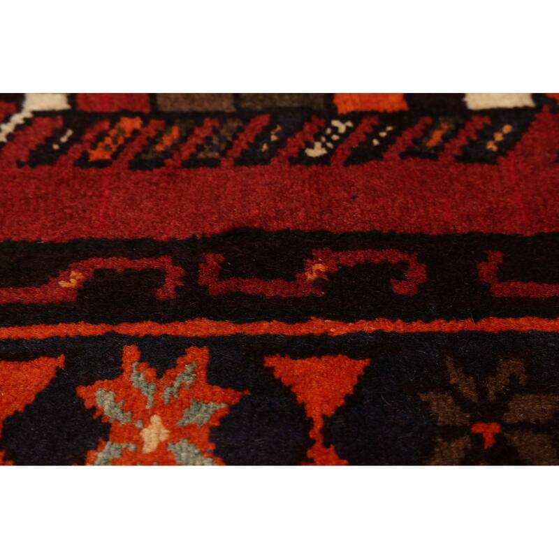 ECARPETGALLERY Hand-knotted Andelz Dark Red Wool Rug - 3'3 x 4'10