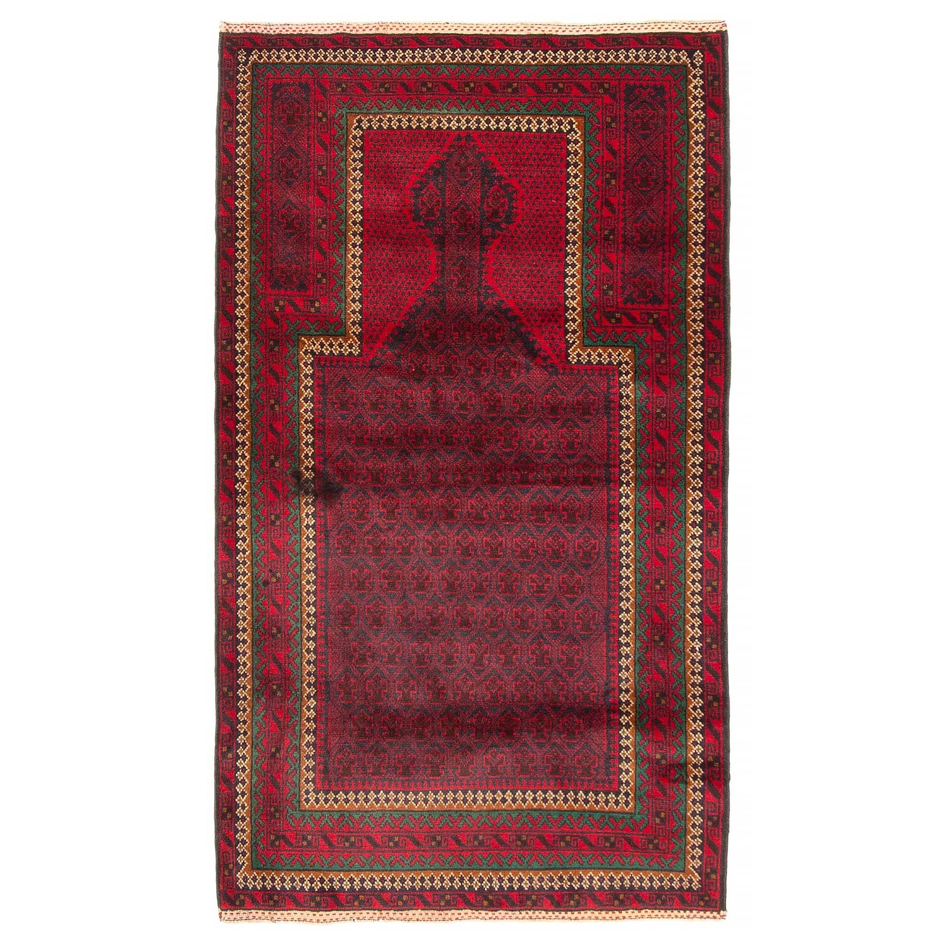 Teimani Burgundy Rug 2'11" x 5'2" - 2'11 x 5'2