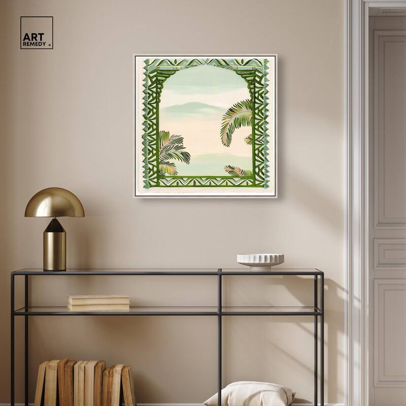 Palm View Vista Canvas by Art Remedy