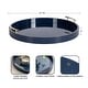 preview thumbnail 76 of 89, Kate and Laurel Lipton Round Decorative Tray with Metal Handles