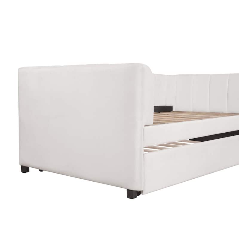 Twin Size Daybed with Ergonomic Design Backrest