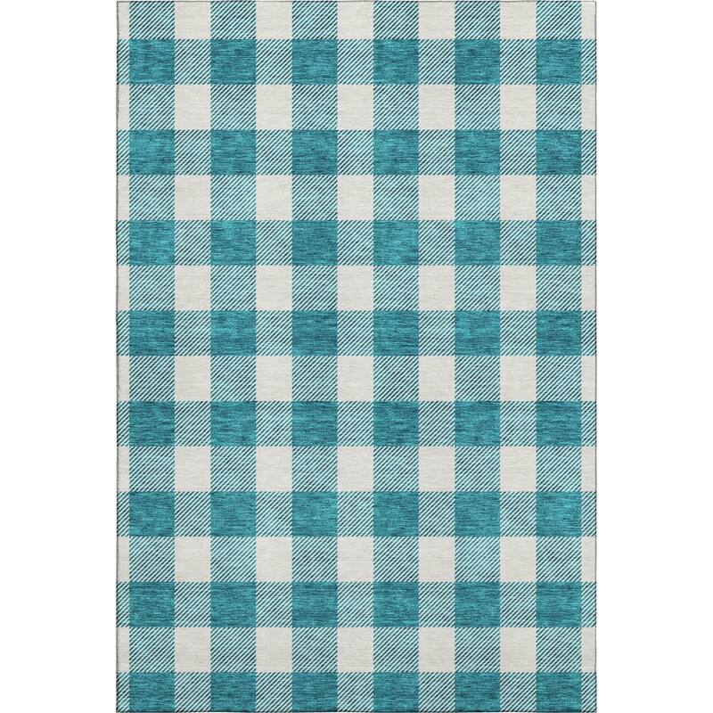 Premium Washable Super Soft Plaid Mayfield Rug