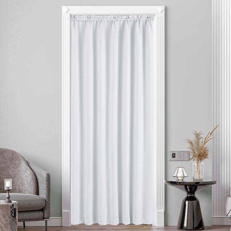 Deconovo French Door Curtain with Rod Pocket and Tieback 1 Panel
