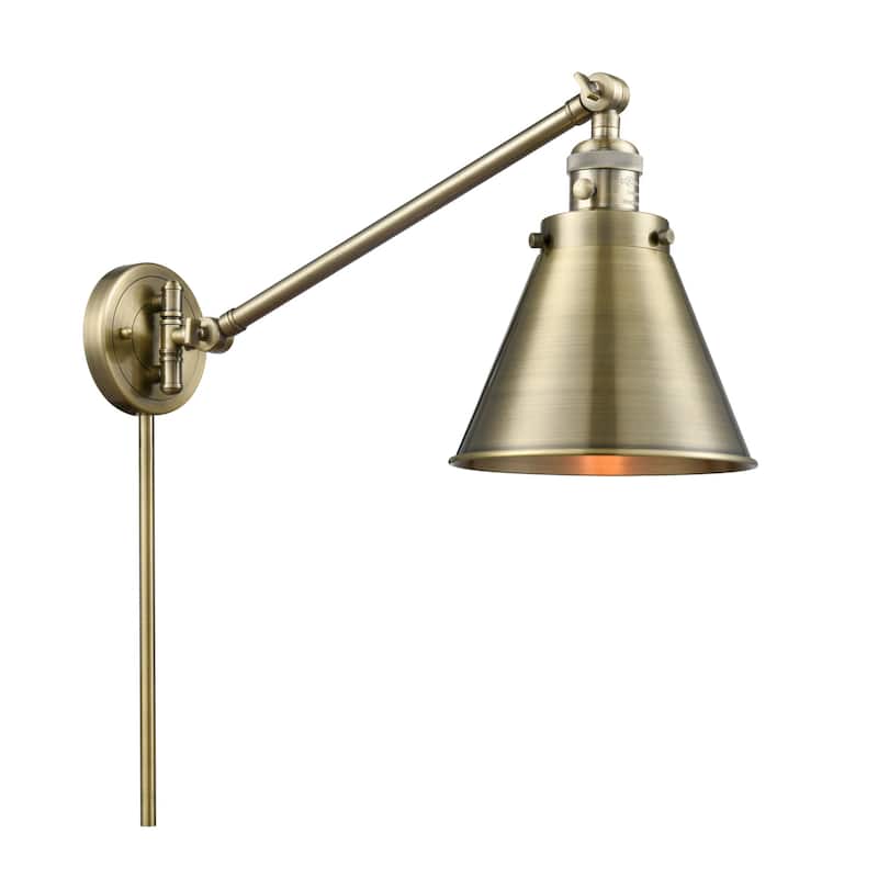 Innovations Lighting Appalachian Single Light 12" Tall Bathroom Sconce - Antique Brass