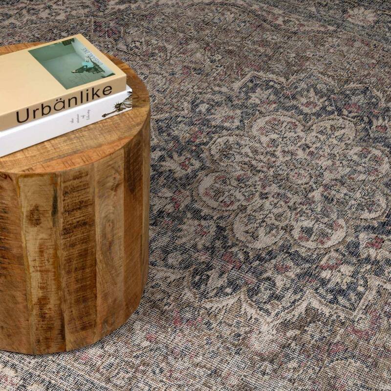 Hauteloom Greenpoint Living Room, Bedroom Machine Washable Area Rug - Traditional - Beige, Black, Medium Gray - 9'10" x 14'