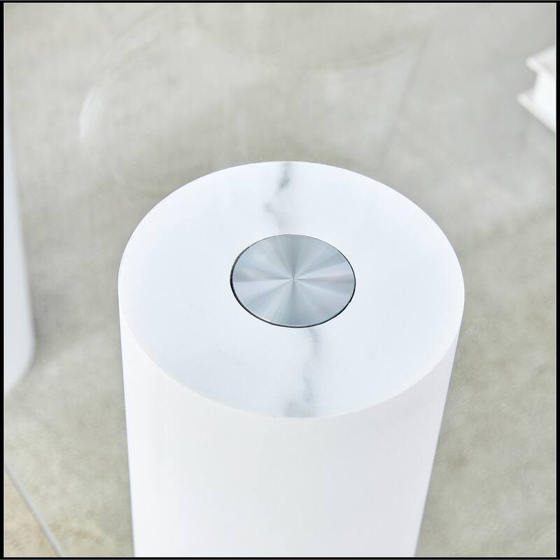 Double-layer Transparent Tempered Glass Coffee Table