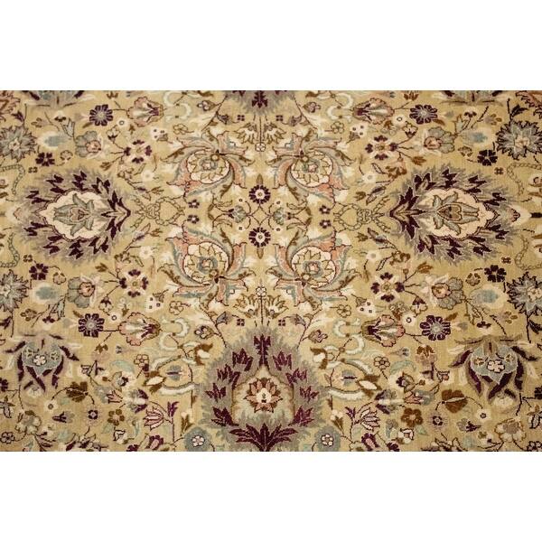 Noori Rug Vegetable-Dyed Kashan Purple/Gold Round Rug 8'0 x 8'2 Noori Rug Vegetable-Dyed Kashan Purple/Gold Round Rug 8'0 x 8'2