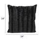 Cheer Collection Solid Color Faux Fur Throw Pillows (Set of 2)