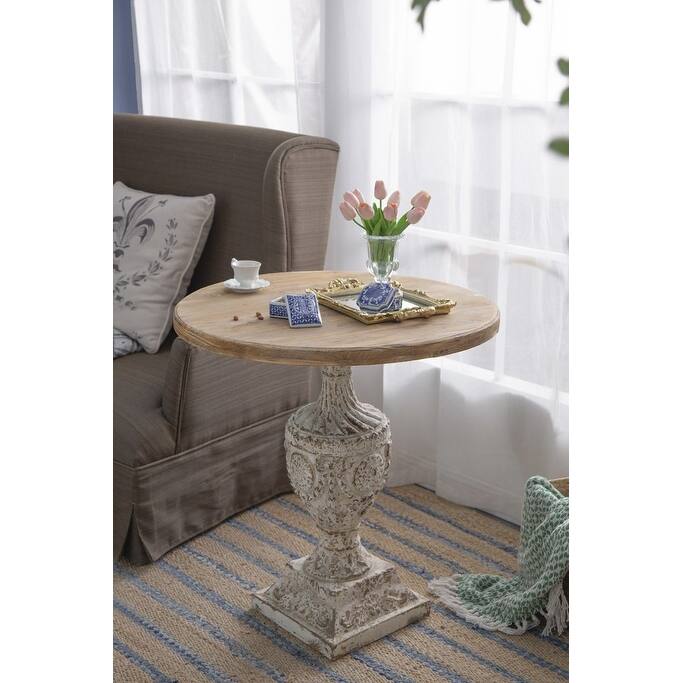 Antique Round Wood Table