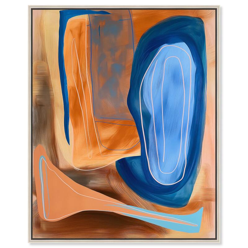 An Abstract Oil I Canvas by Art Remedy - 24" x 30" - Silver