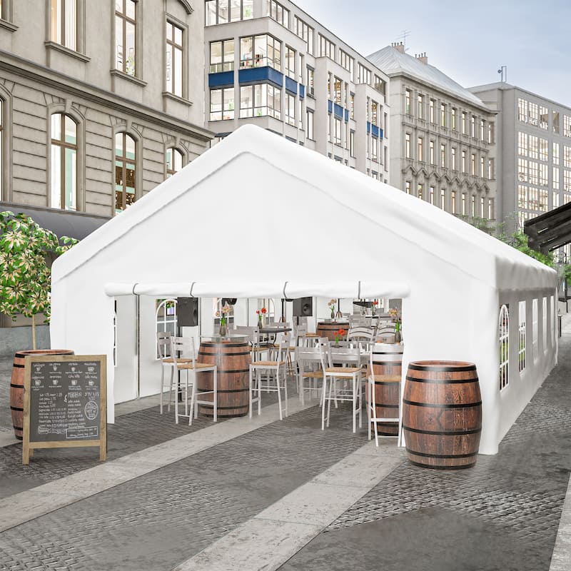GDFStudio - Nashua Waterproof Event Protection Outdoor Gazebo Pavilion Shelter Tent