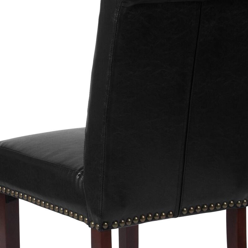 4PK Parsons Chairs-Rolled Back, Accent Nail Trim