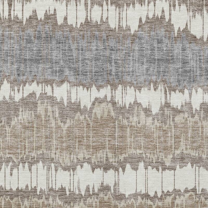 HomeRoots Striped Transitional Rectangle Outdoor Rug