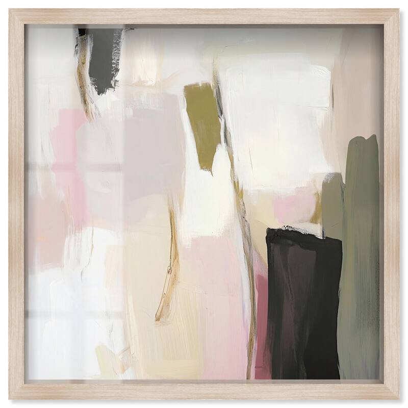 Dynamic Color I Shadowbox by Art Remedy - Natural - 40" x 40"