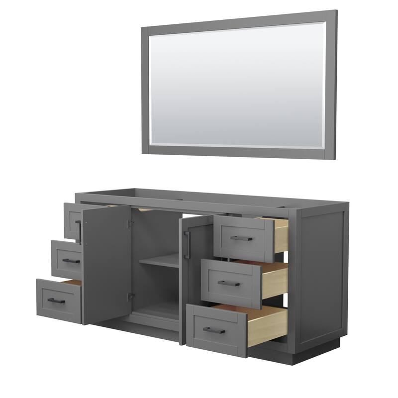 Miranda Bathroom Vanity Cabinet, 58-Inch Mirror