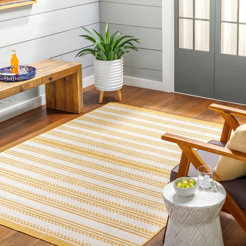 Livabliss Ellsworth Indoor/ Outdoor Striped Area Rug