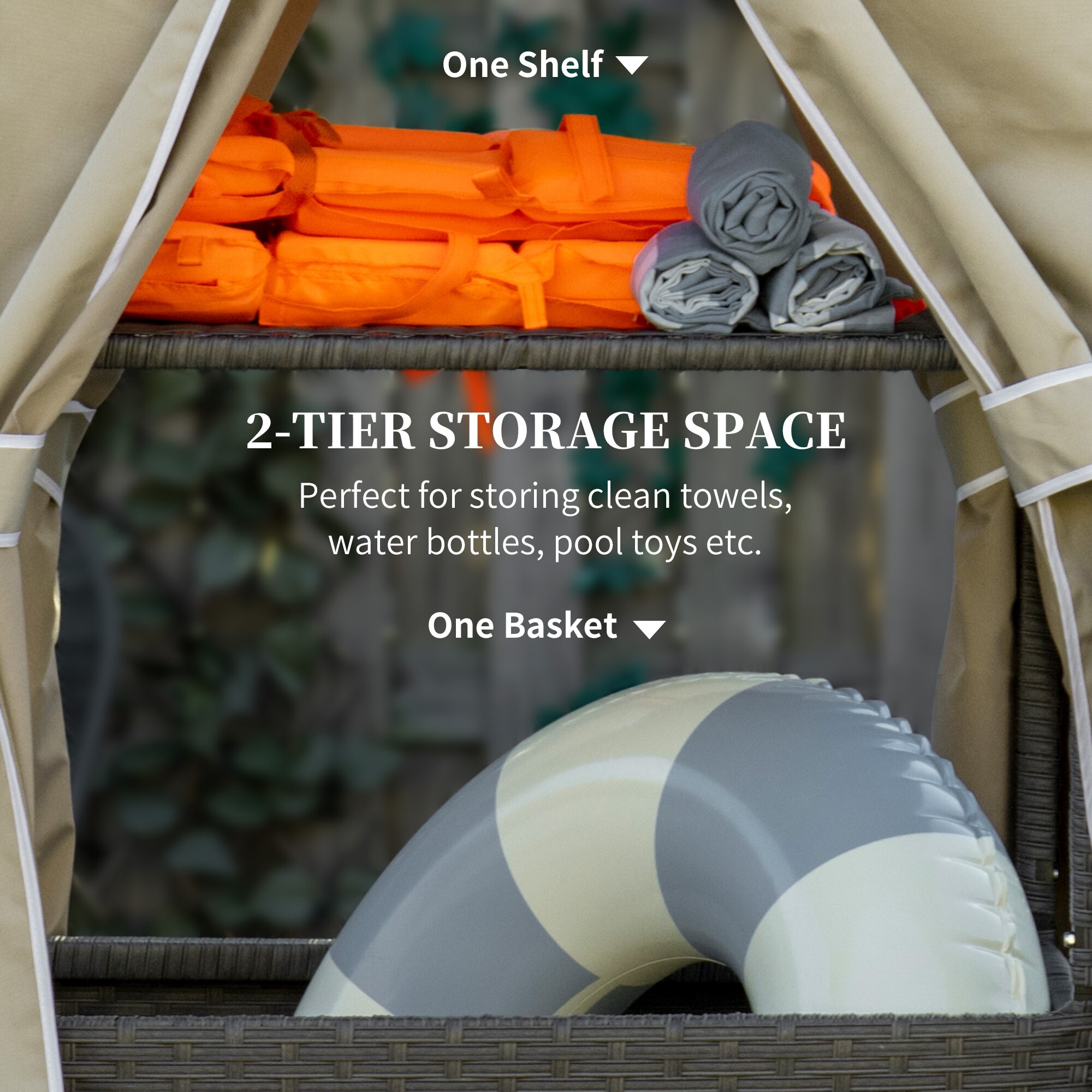 Outdoor towel caddy online