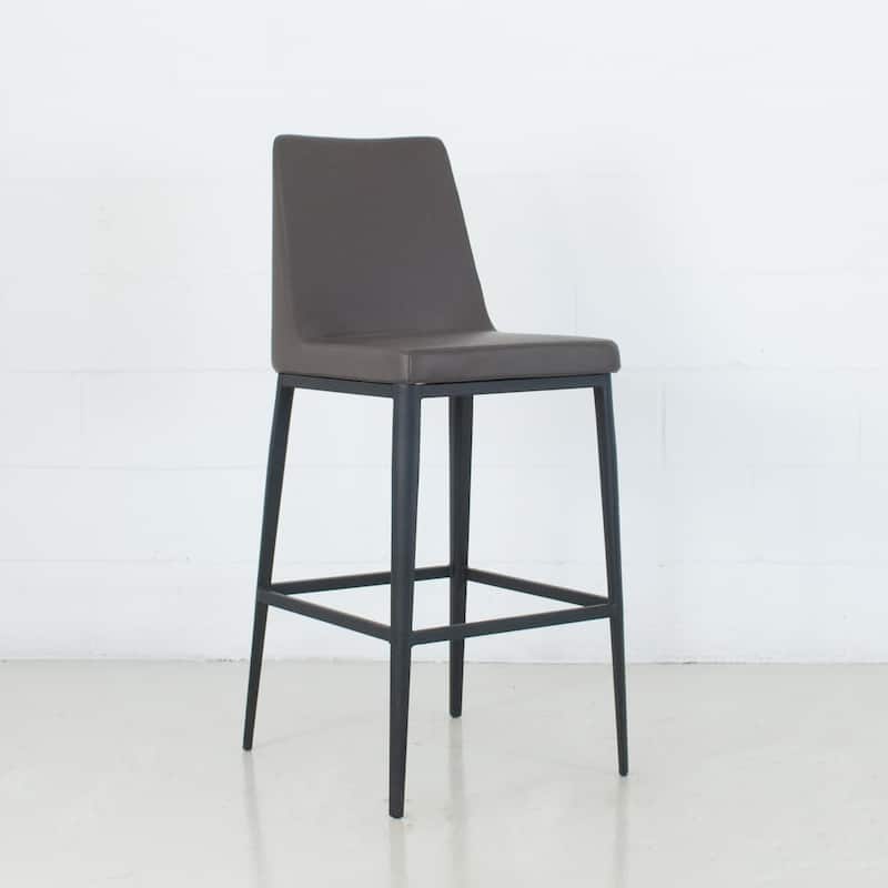 Avenue Modern Leatherette Contract Grade Bar Stool (26-inch/ 30-inch) - Charcoal - Counter Height