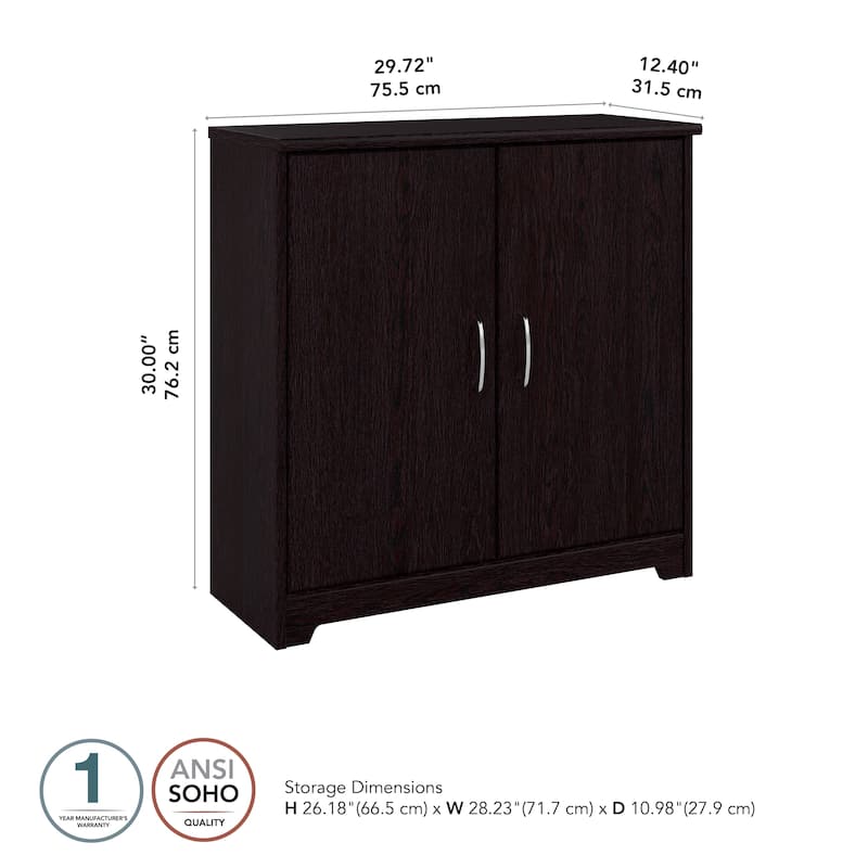 Bush Furniture Cabot Small Storage Cabinet with Doors